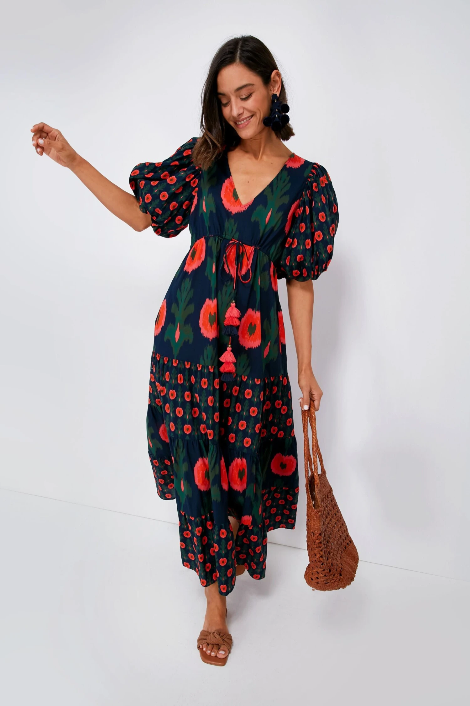 Hanging Flower Midnight Navy Vilette Dress 1 Hanging Flower Midnight Navy Vilette Dress