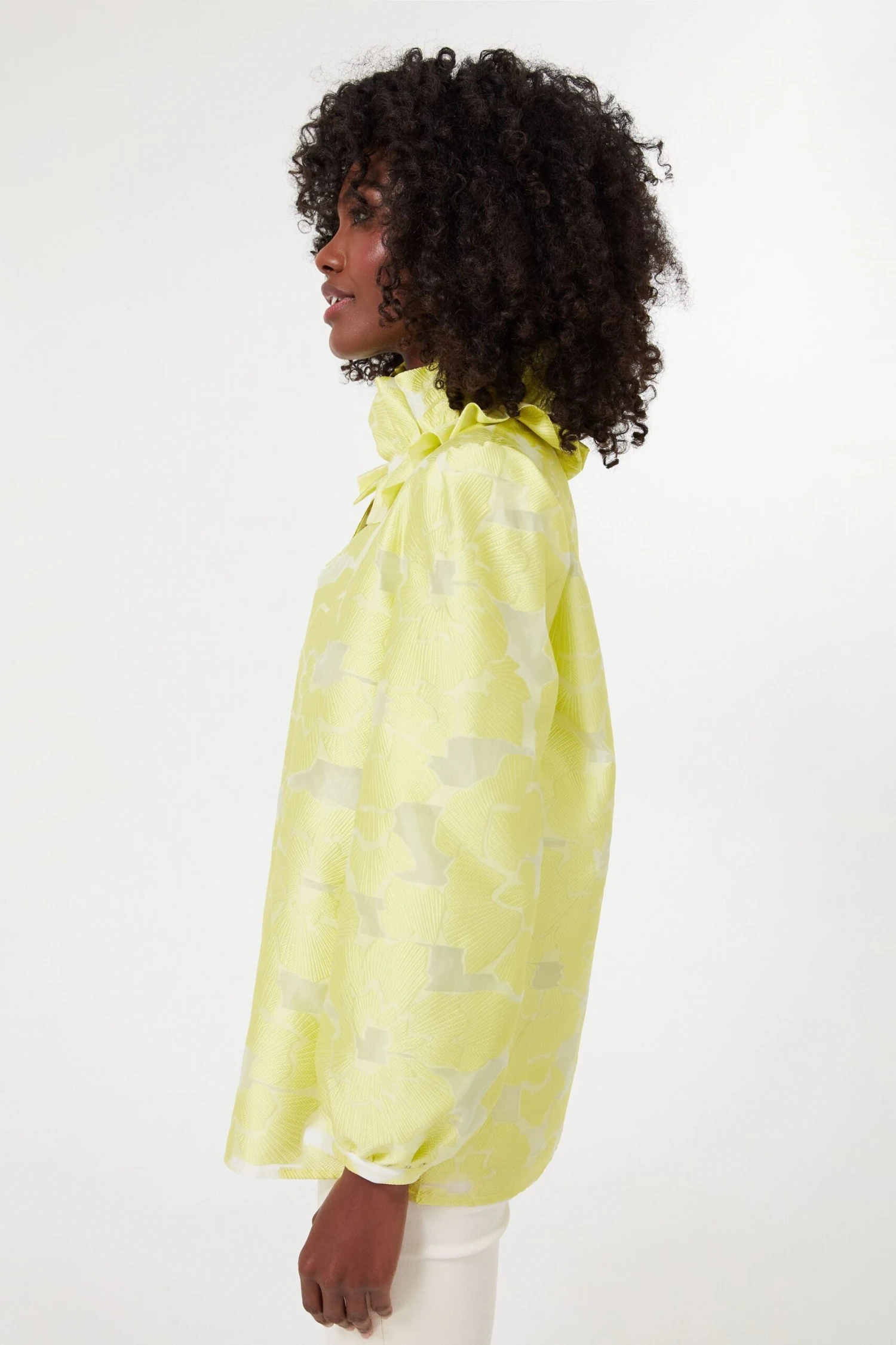 Citron Fil Coupe Bouvier Blouse 3 Citron Fil Coupe Bouvier Blouse - Image 3
