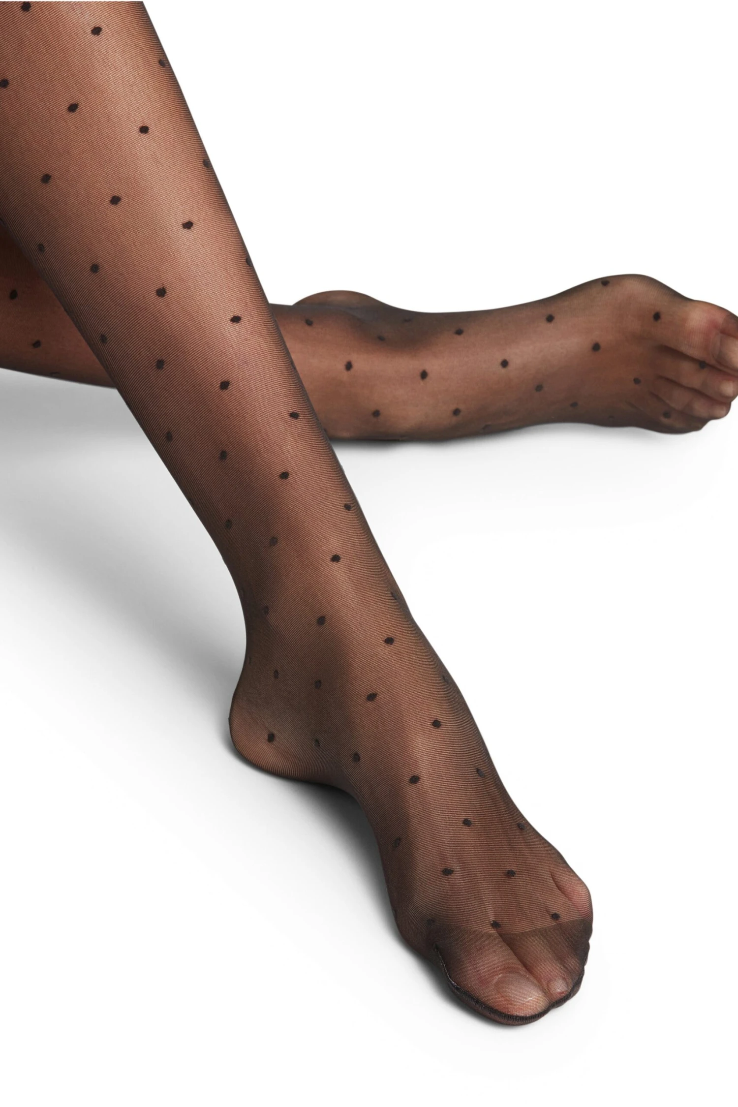 Falke Black Sheer Polka Dot Tights 7 Falke Black Sheer Polka Dot Tights - Image 7