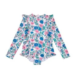 Louise Misha Blue Summer Meadow Aurelie Bathing Suit