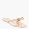 Nude Jelly Bowtie Sandals