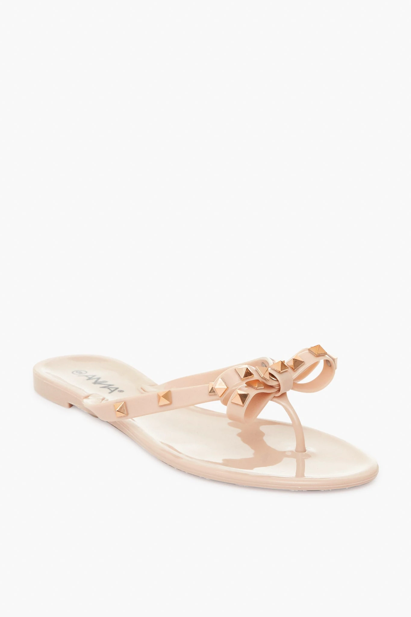 Nude Jelly Bowtie Sandals 1 Nude Jelly Bowtie Sandals