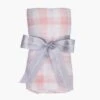 Pink Painted Gingham Swaddle