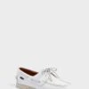 Sebago White Portland Patent Leather Docksides