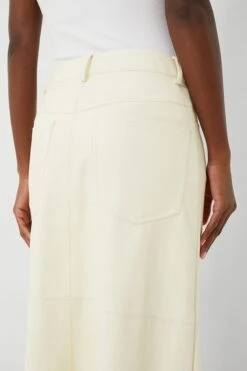 Ecru Vegan Leather Midi Skirt -Outfit And Shoe Sales Store Cc6JEKtOrcFxLBO5WDtqd3wzeUeYWSNJ 1