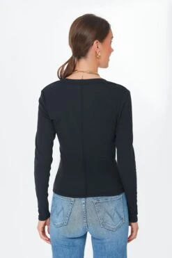 Black Sirena Long Sleeve Tee -Outfit And Shoe Sales Store Cm4qeTbmcXNP2dKhBVlYQX43cmZVjlDK 1