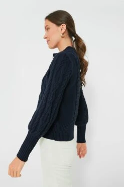 Navy Cotton Colette Cardigan -Outfit And Shoe Sales Store DMRsrUZJN4FzgiQZhNY4ly3N5cJFkf2J 1