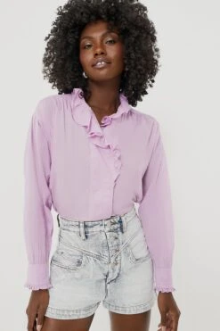 Isabel Marant Etoile Mauve Pamias Blouse