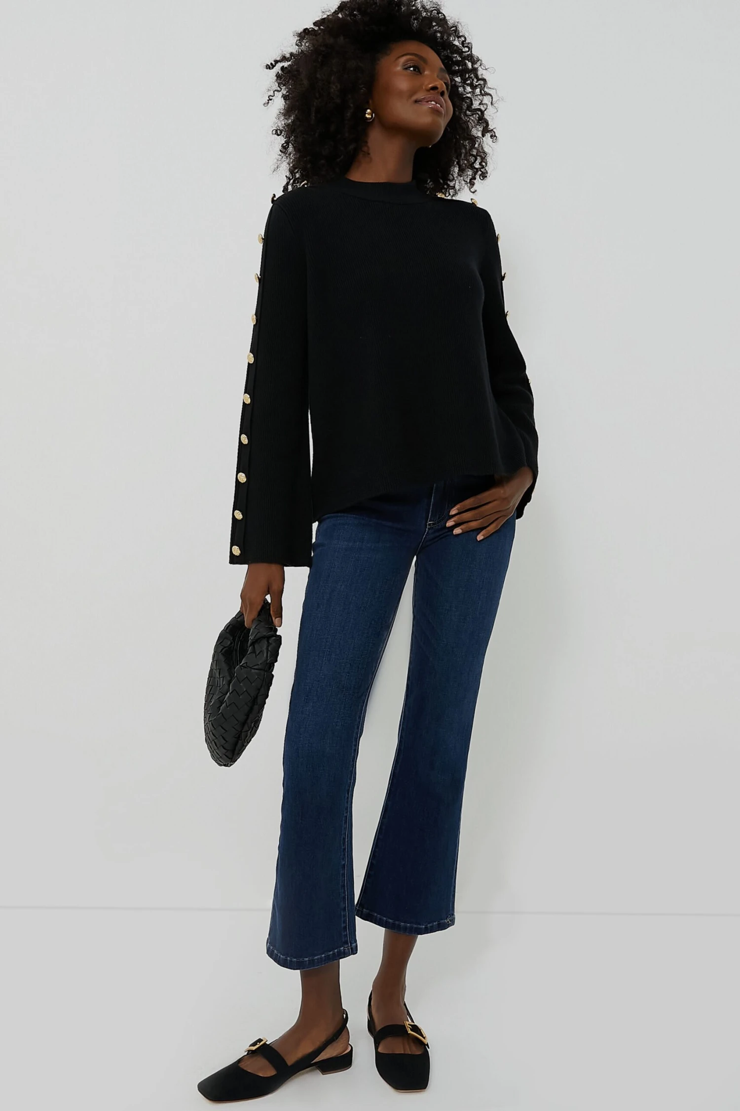 Black Suede Mandolin Flats 3 Black Suede Mandolin Flats - Image 3