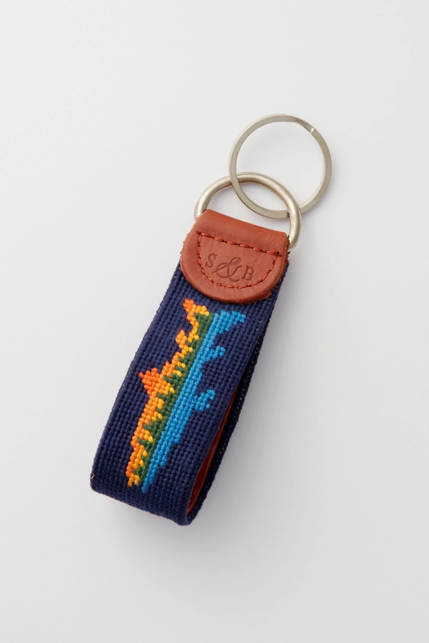 Lake Trout Needlepoint Key Fob 1 Lake Trout Needlepoint Key Fob