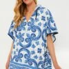 Majolica Terrycloth Coverup