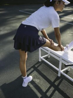 Navy And Trellis 14 Inch Madison Tennis Skirt -Outfit And Shoe Sales Store Els42PNyQArS1cQcHEgXJHP5t7kxOXrH 1