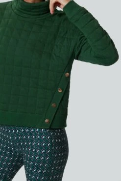 Fairway Green Quilted Wright Funnel Neck -Outfit And Shoe Sales Store Eus4mvYWyp6DH0sKRcuOTP1XQPYHJehg 1