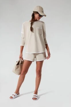 Sand And White Terry Anders Short