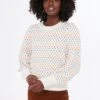 Marine Layer Rainbow Puff Sleeve Crewneck