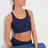 Navy Cane Jean Sports Bra