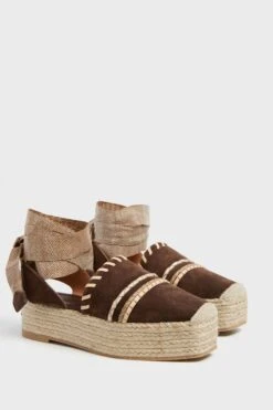 ULLA JOHNSON Dark Brown Stitch Detail Espadrilles 8 ULLA JOHNSON Dark Brown Stitch Detail Espadrilles -Outfit And Shoe Sales Store FYaHiB6D3UepBjP1coLEIlBEET1guK58 1