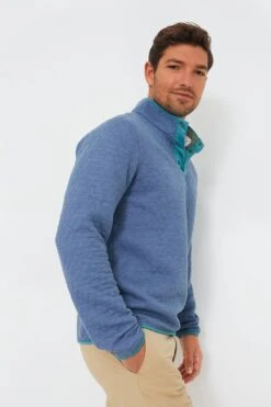 Marine Layer Blue Heather Plus Olive Corbet Reversible Pullover -Outfit And Shoe Sales Store FZSdUj8tz02cJc3xWPgBCC9ZsAvtHgdb 1