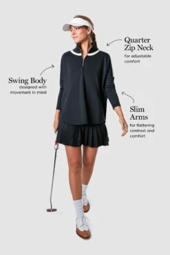 Black And Ivory Amelie Quarter Zip -Outfit And Shoe Sales Store FiwnrmnKxgBkTuLdpCSplnmAP6j5xmxq 1