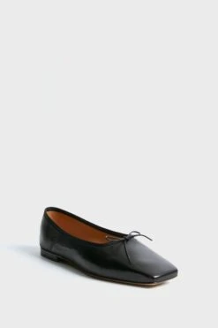 Mansur Gavriel Black Square Toe Ballerina