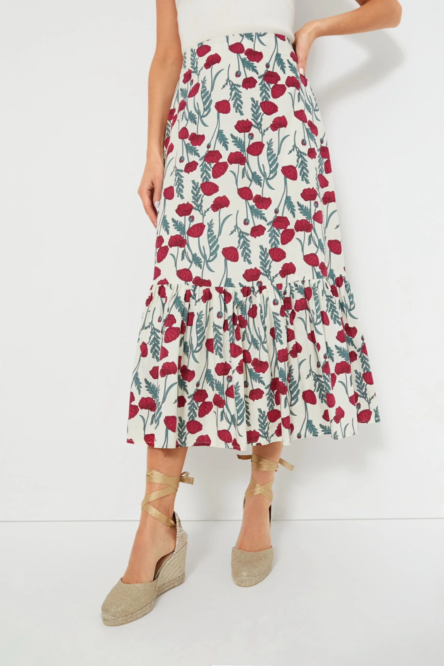 Amaryllis Floral Tanner Skirt 1 Amaryllis Floral Tanner Skirt