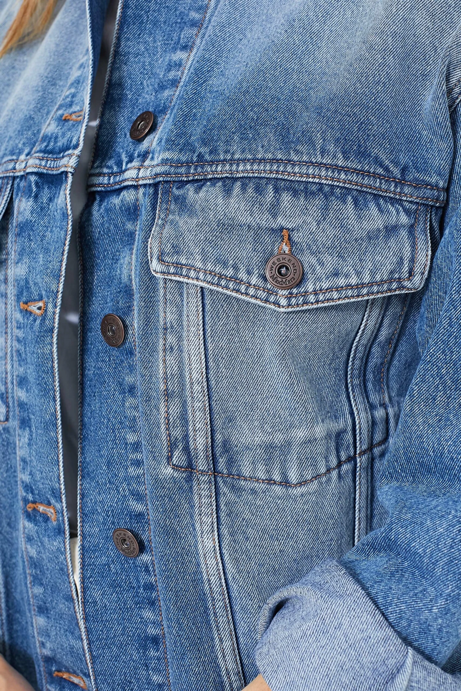 Weekend Max Mara Navy Light Pio Denim Jacket 5 Weekend Max Mara Navy Light Pio Denim Jacket - Image 5