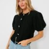 Crystal Button Victoria Short Sleeve Cardigan