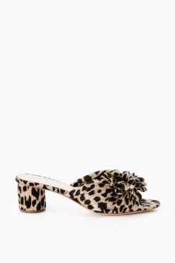 Loeffler Randall Leopard Emilia Pleated Knot Mules -Outfit And Shoe Sales Store HCzwmSOnVNhzO1tEhNvmbjj0OdWP6Kgn 1