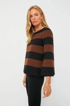Black And Brown Striped Mia Blouse 8 Black And Brown Striped Mia Blouse -Outfit And Shoe Sales Store Hdi7BOp4mt2W6M0pkeOUCEd31DprlZT2 1