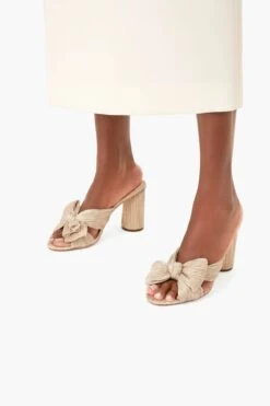 Loeffler Randall Platinum Lame Penny Knot Mules -Outfit And Shoe Sales Store Heine2A9XXa3KKLBBhcCFF6FKKEXyXLU 1