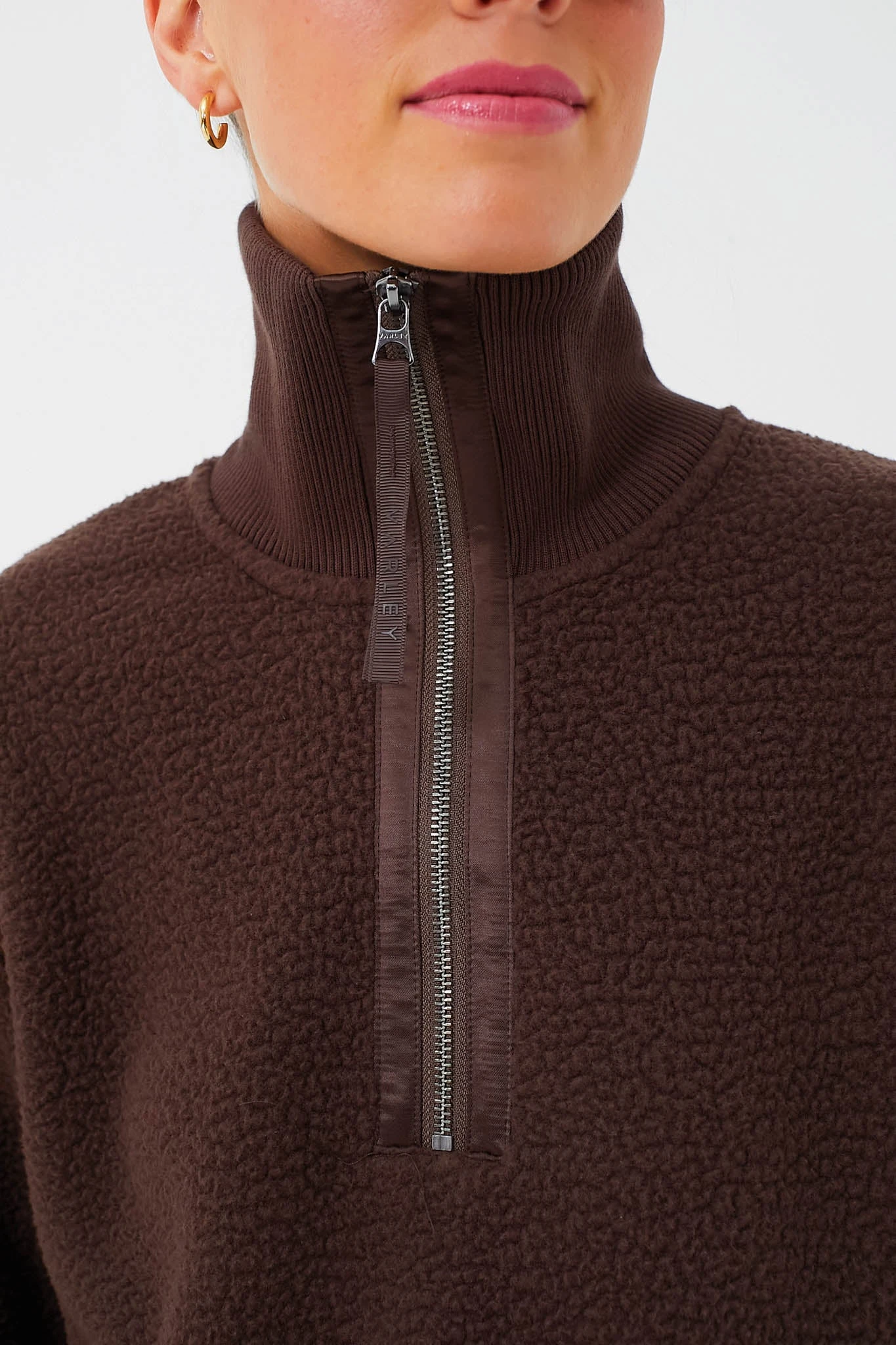 Varley Dark Truffle Roselle Half Zip Fleece 7 Varley Dark Truffle Roselle Half Zip Fleece - Image 7