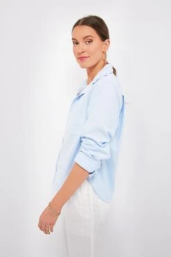 CITIZENS OF HUMANITY Oxford Blue Kayla Shrunken Shirt 8 CITIZENS OF HUMANITY Oxford Blue Kayla Shrunken Shirt -Outfit And Shoe Sales Store IBn6r1FJE9UmwdDoRqAkDBq1AEvl5a1L 1