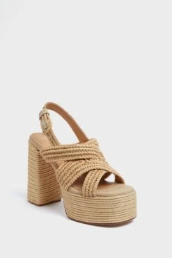 Castañer Natural Fulvia Heels