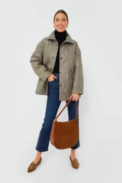 Ganni Fallen Rock Shiny Quilt Jacket -Outfit And Shoe Sales Store InIaR3oaYO0RdfSBSUtCRLA3mZebFeRk 1