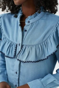 Denim Gwenyth Shirt -Outfit And Shoe Sales Store IpY0sDkXyl5yqy5fyiCW7rx9vdELmHKX 1