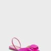 Fuxia Satin Belinda Flats