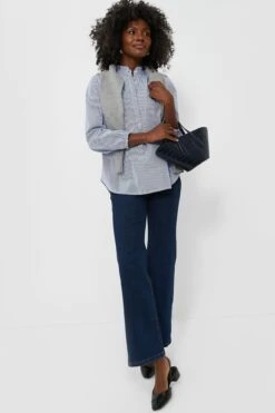 Blue And White Stripe Sara B Henley -Outfit And Shoe Sales Store J1HMmPIb9CjZtU1YKEwamfdtsFEKPUDY 1