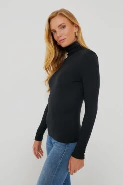 Vineyard Vines Jet Black Heritage Rib Turtleneck -Outfit And Shoe Sales Store JADvGUElf2EPu6olWeFS0L2zBXsUxWsj 1