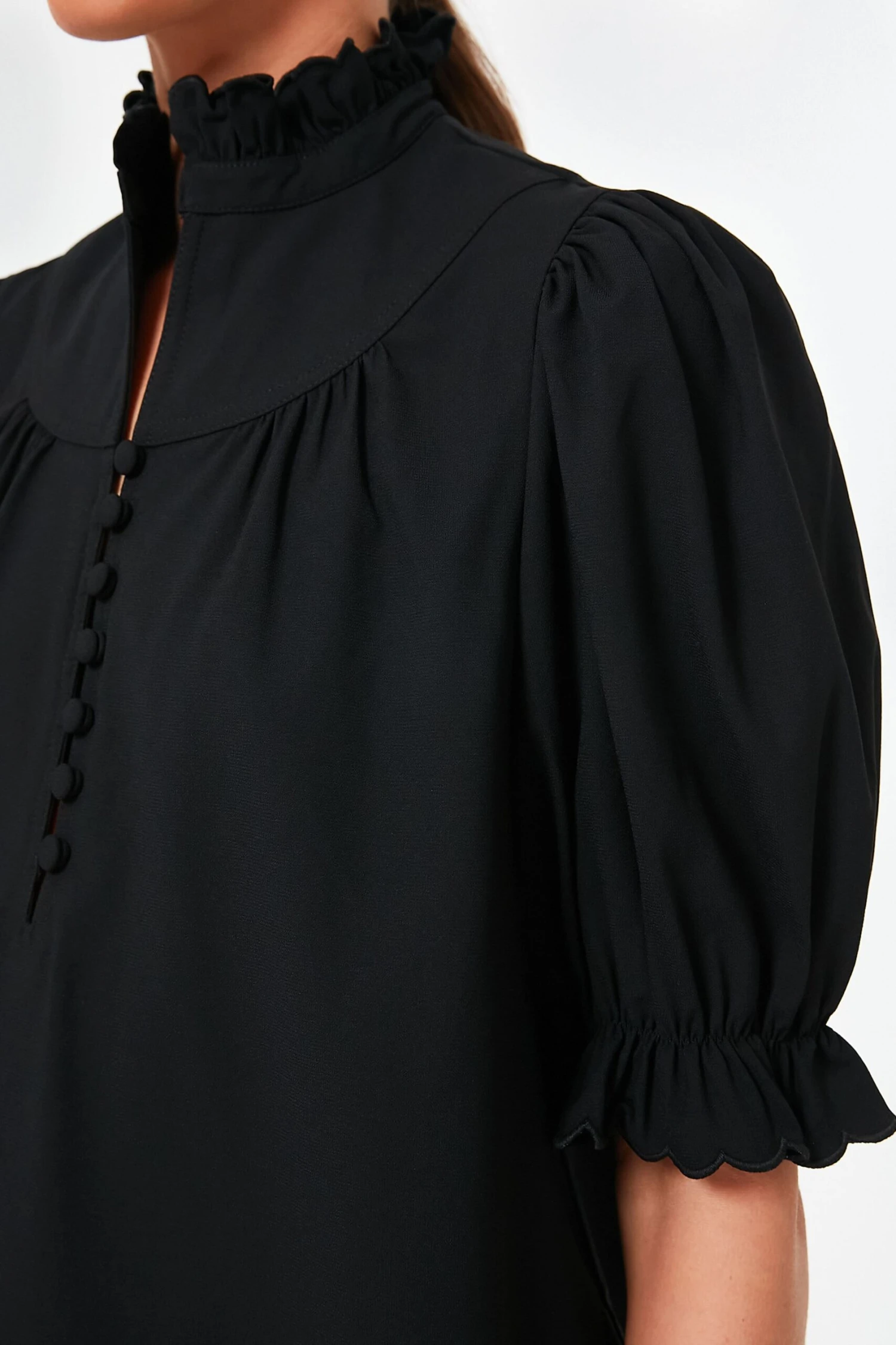 Black Selena Blouse 5 Black Selena Blouse - Image 5