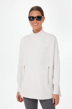 Varley Ivory Marl Bay Sweat