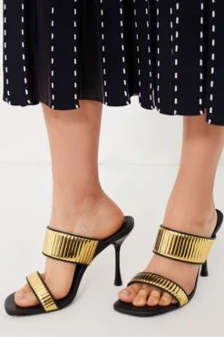 Black Gold Carter Heeled Sandals -Outfit And Shoe Sales Store JSNnciTwau2bX1INpyBZABk76ARCj3RJ 1