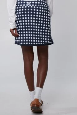 Navy Trellis Gingham 16 Inch Karrie Golf Skirt -Outfit And Shoe Sales Store JkFLmS2g7IcwsIEKkUxwBhTjR450ZCps 1