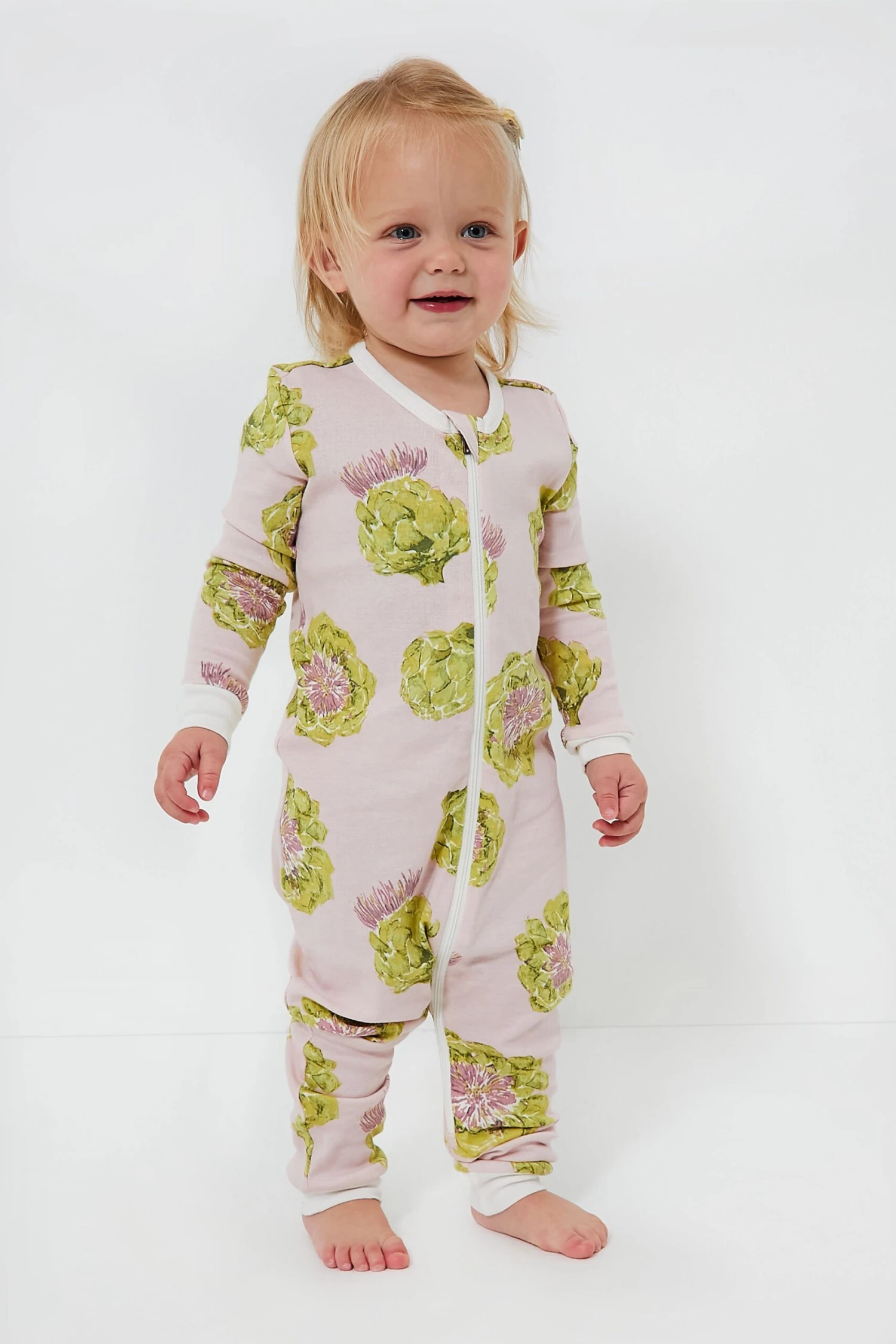 Artichoke Organic Cotton Zipper Pajama 2 Artichoke Organic Cotton Zipper Pajama - Image 2