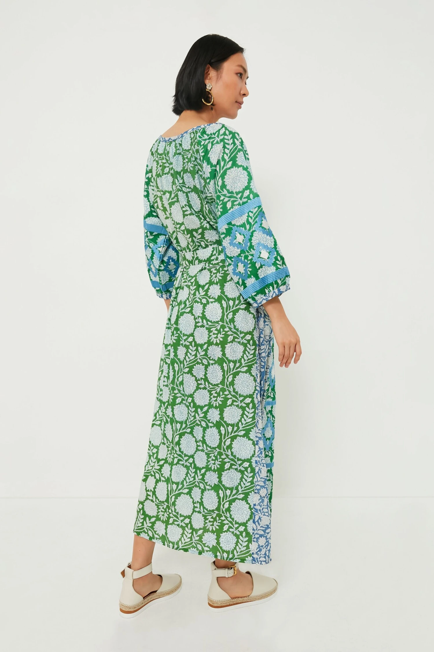 Sky Blue Mannar Kaftan 4 Sky Blue Mannar Kaftan - Image 4