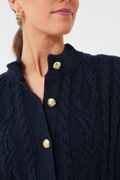 Navy Cotton Colette Cardigan -Outfit And Shoe Sales Store KWRdiJQ35URaozvBZYHYfUwo6XcneDZ4 1