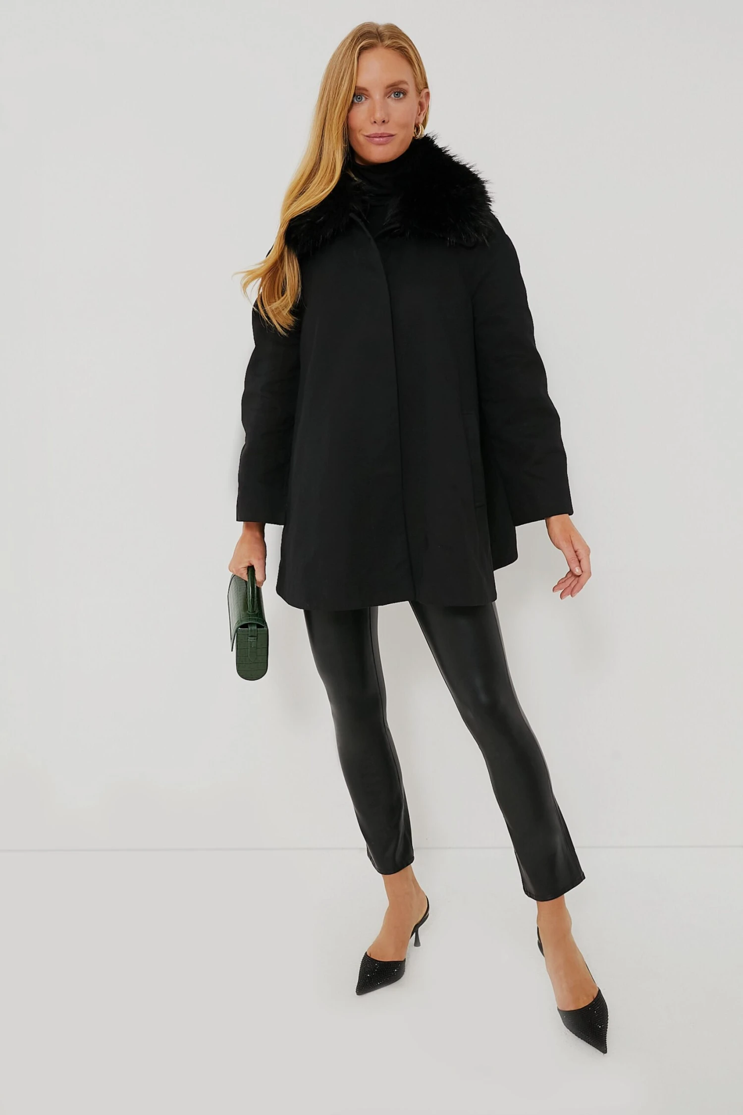Fur Collar Cecile Swing Cape 6 Fur Collar Cecile Swing Cape - Image 6