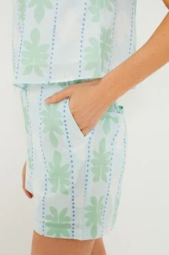 Cool Blue Cabana Stripe Scalloped Short Set -Outfit And Shoe Sales Store L5BFMkUEHLH11ufT1jCDJbsWUs80lCnQ 1
