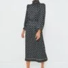 Black Polka Dot Faven Dress