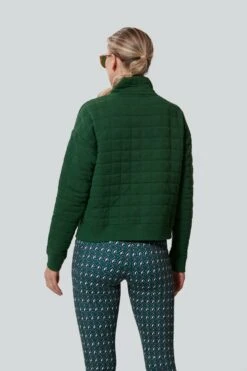 Fairway Green Quilted Wright Funnel Neck -Outfit And Shoe Sales Store LGY0SoWxWfKYiBICw9vHxPWXoaF4kMBd 1