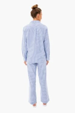 French Blue Seersucker Pajama Set -Outfit And Shoe Sales Store LPfmOWxEr2HJgm2Fa7aS9ggBGvF2AVY7 1